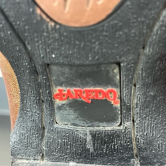 LAREDO Mens Rust Breakout Leather Cowboy Western Boots Size 9 - Picture 13 of 15